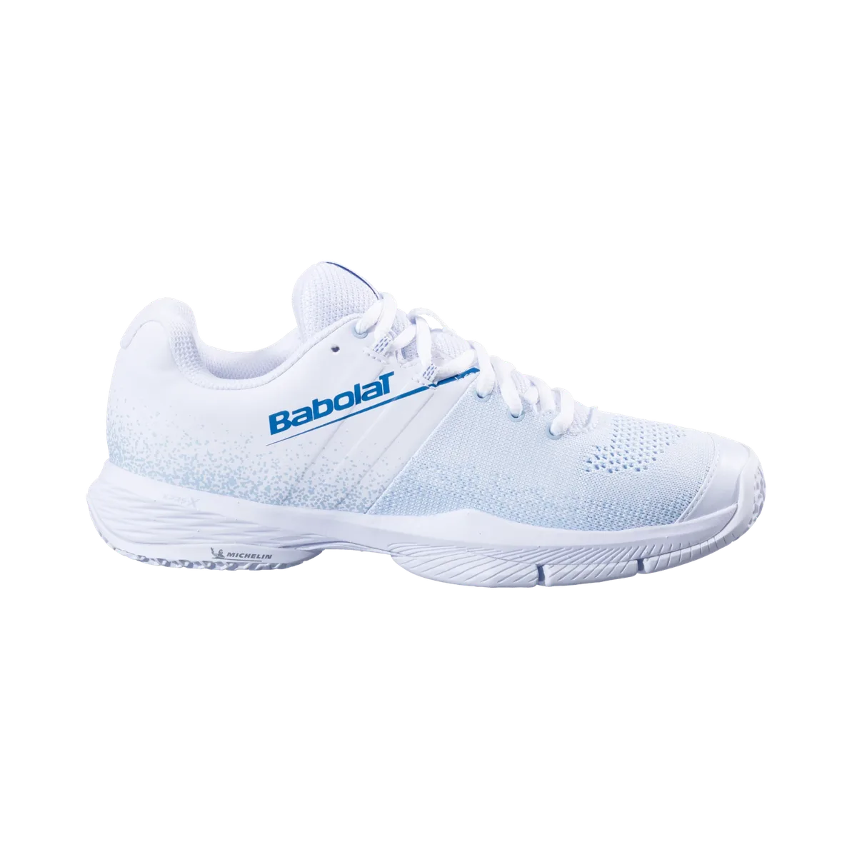 Babolat Sensa White/Cool Blue Women Padel Shoes padel shoes